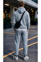 Men's 3-Strap Winter Tracksuit Set with Kangaroo Pockets (Soft Puff Fabric) - 4