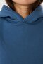 Unisex Oversize Basic Hoodie Sweatshirt Navy – Hooded, Kangaroo Pocket, 3-Thread Ribbed Fleece - 3