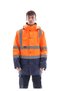Safesawa Alaska Hi-Vis Parka Neon Orange - Navy Blue 4122 - 2
