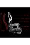 Black & White Ergonomic Gaming Chair with Footrest, Adjustable Height 112-122cm, Full Body Support Comfortable Racing Chair - 6
