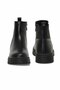 Women's Black Chelsea Boots with Zipper, Elastic Thick Sole, Daily Winter Boots - 7