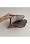 Women's Tan Patterned Portfolio Bag – Tablet Bag, Zippered Handbag - 2