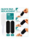 Silkstar Pedicure Foot File with 50 Replacement Pads | 25 Coarse 80 Grit & 25 Fine 180 Grit | Reusable Callus Remover for Smooth Feet - 4