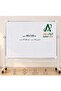Magnetic Whiteboard size 90 x 120 with movable stand سبوره بيضاء مغناطيسية مقاس 90x120 مع حامل متحرك