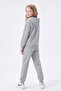 3 Thread Printed Zippered Girls' Tracksuit Set - 4