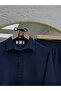 Şahnaz Shirt and Tie-Dye Pants Set-Gs376 Navy Blue - 2