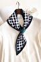Polka Dot Patterned Practical Use Tie-Form Women's Scarf - Neck Scarf - 3
