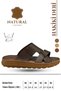 Genuine Leather Men's Slippers - Genuine Leather Men's Slippers with Soft Thick Soles g Brown - 4