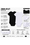Children's Half Sleeve Undershirt 90% Cotton Flexible Hook-And-Loop Bodysuit Black White 4-12 Years - 7