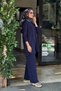 Collared Beaded Embroidered Modal Trousers Tunic Set - 2