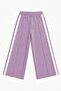 Girl's striped sweatshirt and wide-leg sweatpants set - 6