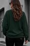 Uly Women's Large Size Oversized Basic Crew Neck Two-Thread Cotton Sweatshirt Relaxed Fit Unisex Love - 2