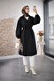 Women's Waist Tie Balloon Sleeve Trench Coat