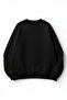 Unisex Soft Textured Keep Flying Printed Design Oversize 3 Thread Crew Neck Sweatshirt - 2
