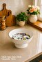 Flora 10 Piece Ceramic Cake Presentation Plate Set for 6 People - 5