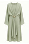 Elegant Dress with Kimono Detail