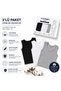 Children's 3-Piece Undershirt 100% Cotton Black White Gray Soft Breathable Daily Underwear 2-14 Years - 2