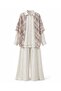 Plaid Detailed Linen Three-Piece Set