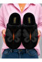 Butterfly Detailed Plush Women's Warm Soft Sole House Slippers Black Dowry Slippers Gift Slippers Stc1337 - 4