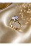 Zircon Stone Solitaire Ring