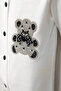 3-Piece Baby Romper Set with Stoned Teddy Bear and Bow Tie Detail (with Hat and Gloves) - 6