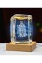 Crystal Ball Night Lamps | | Night Light | 3D Crystal Ball LED light with Hindu gods carvings. 80mm. Laxmi, Ganesh ,Hanuman and Krishna Radhe carvings. Decorative lights for home, office. (R