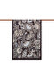 Black and White Palace Ivy Patterned Tencel Shawl - 2