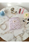Purple Floral Square Small Makeup Bag and Organizer Wallet Collector with Zipper, Washable