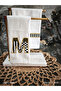 Checkered Letter m and Striped Kitchen Towel Set of 2 (30X50) - 2