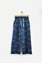 Girl's Text Patterned Loose Leg Comfortable Sweatpants 7833-3P - 2