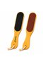 Sunshine Wooden Foot File HK-WF-3049 | Dual-Sided Foot Scrubber for Callus & Dead Skin Removal | Coarse & Fine Pedicure File with Wooden Handle for Smooth Feet
