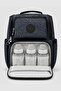 Large Size Waterproof Multi-Pocket Mother and Baby Care Backpack Polka Dot Black - 4