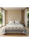 Cream & Indigo Blue Floral Jaipur Indian Hand Block Print Quilted Comforter