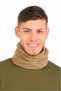 Men's Fleece Neck Gaiter Beanie 2-in-1 Drawstring Adjustable Multi-Purpose Winter Neck Gaiter Beanie - 2