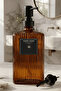 500 ml Glass Oil Dispenser Soap Dispenser Set – Glass Bottle with 2 Different Heads - Amber - 3