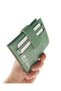 Women's Mint Green Croco Pattern Slim Small Model 10 Card Holder Wallet 1 - 3