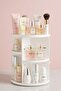360 Degree Rotating Makeup and Jewelry Organizer – White Cosmetic Organizer - 5