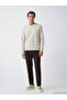 Beige Crew Neck Men's Sweatshirt - 2