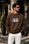 Men's the Winner Printed Round Neck Sweatshirt