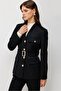 Beli Belted Jacket with Flap Pockets 4145 - 2