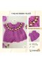 Hand Knitted Baby Vest 0-1 Year Old - Flower Embroidered Baby Vest - 100% Handmade - 3