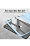 Protective Case for Apple iPad Pro 13-inch (M4 2024 / M5 2025) – Crystal Clear PC Back, Trifold Stand Smart Cover with Built-In Apple Pencil Pro Slot & Wireless Charging Support, Auto Wake/Sleep - 3