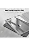 Protective Case for Apple iPad Pro 13-inch (M4 2024 / M5 2025) – Crystal Clear PC Back, Trifold Stand Smart Cover with Built-In Apple Pencil Pro Slot & Wireless Charging Support, Auto Wake/Sleep - 3