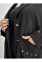 Plus Size Gold Buttoned Pocketed Stylish Blazer Jacket Loose Leg Pants Women's Top and Bottom Set - 4