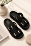 Papuç Basket Mlx-2002 Straw Look Double Strapped Comfortable Sole Daily Women's Slippers - 2