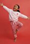 La Ciel Paris Girls' Sweatshirt and Striped Sweatpants Set - 2