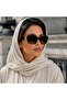 نظارات شمسية نسائية فاخرة كبيرة الحجم مربعة الشكل مع عدسات متدرجة ومفصلات زخرفية أنيقة - 4