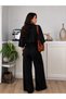 Women's V-Neck Blouse Pants Double Set Oversize Loose Fit Casual Stylish Combination - 3