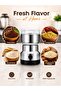 Multipurpose Electric Coffee Bean Grinder, Premium Stainless Steel Mill Grinding Tool For Seeds, Spice, Herbs, Nuts, Transparent Lid With 85G Capacity - 6