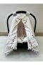 Cream Stroller Cover and Stroller Cushion Set of 2